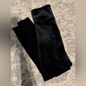 SPANX Black Velvet leggings